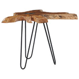 NNEVL Coffee Table 70x45 cm Solid Teak Wood and Polyresin