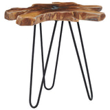 NNEVL Coffee Table 70x45 cm Solid Teak Wood and Polyresin