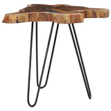 NNEVL Coffee Table 70x45 cm Solid Teak Wood and Polyresin