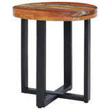 NNEVL Coffee Table 40x45 cm Solid Teak Wood and Polyresin