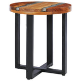 NNEVL Coffee Table 40x45 cm Solid Teak Wood and Polyresin