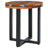 NNEVL Coffee Table 40x45 cm Solid Teak Wood and Polyresin