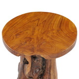 NNEVL Coffee Table 40x40 cm Solid Teak Wood