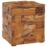 NNEVL Storage Stool Solid Teak Wood