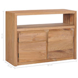 NNEVL Sideboard 80x30x60 cm Solid Teak Wood