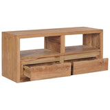 NNEVL TV Cabinet 90x30x40 cm Solid Teak Wood