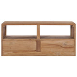 NNEVL TV Cabinet 90x30x40 cm Solid Teak Wood