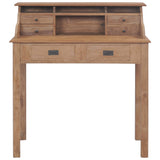 NNEVL Desk 90x50x100 cm Solid Teak Wood