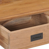 NNEVL Desk 90x50x100 cm Solid Teak Wood