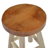 NNEVL Stool Brown Teak Wood