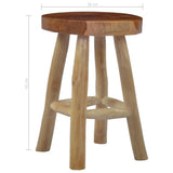 NNEVL Stool Brown Teak Wood