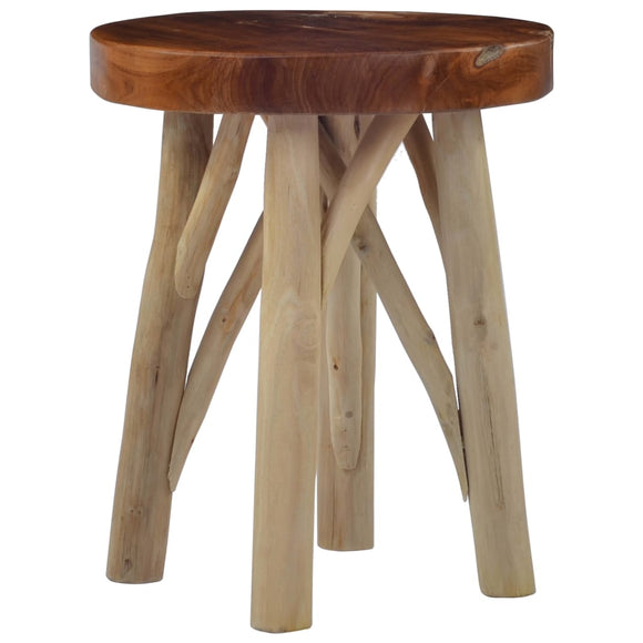 NNEVL Stool Brown Teak Wood