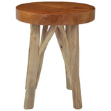 NNEVL Stool Brown Teak Wood