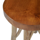 NNEVL Stool Brown Teak Wood