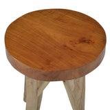 NNEVL Stool Brown Teak Wood