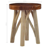 NNEVL Stool Brown Teak Wood