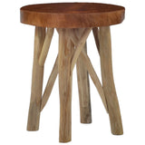 NNEVL Stool Brown Teak Wood