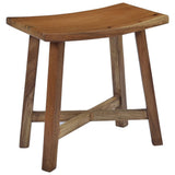 NNEVL Bathroom Stool Solid Suar Wood