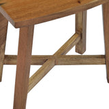 NNEVL Bathroom Stool Solid Suar Wood