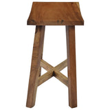 NNEVL Bathroom Stool Solid Suar Wood