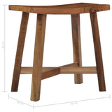 NNEVL Bathroom Stool Solid Suar Wood