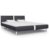 NNEVL Bed Frame Black Faux Leather King Single Size
