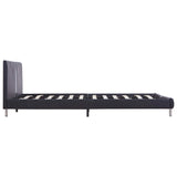 NNEVL Bed Frame Black Faux Leather King Single Size