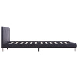 NNEVL Bed Frame Black Faux Leather Double Size