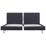 NNEVL Bed Frame Black Faux Leather King Size