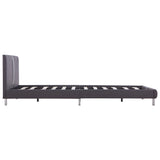 NNEVL Bed Frame Grey Faux Leather King Single Size