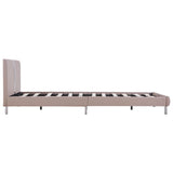 NNEVL Bed Frame Cappuccino Faux Leather King Single Size