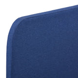 NNEVL Bed Frame Blue Fabric Queen Size