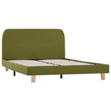 NNEVL Bed Frame Green Fabric Queen Size