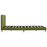 NNEVL Bed Frame Green Fabric Queen Size