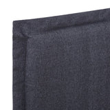NNEVL Bed Frame Dark Grey Fabric Double Size