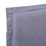 NNEVL Bed Frame Light Grey Fabric Double Size