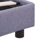 NNEVL Bed Frame Light Grey Fabric Double Size