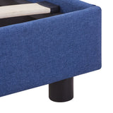 NNEVL Bed Frame Blue Fabric King Single Size