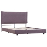 NNEVL Bed Frame Taupe Fabric King Single Size