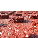 NNEVL Fall Protection Tiles 12 pcs Rubber 50x50x3 cm Red
