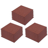 NNEVL Fall Protection Tiles 18 pcs Rubber 50x50x3 cm Red