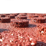 NNEVL Fall Protection Tiles 24 pcs Rubber 50x50x3 cm Red