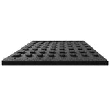 NNEVL Fall Protection Tiles 12 pcs Rubber 50x50x3 cm Black