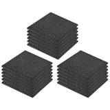 NNEVL Fall Protection Tiles 18 pcs Rubber 50x50x3 cm Black