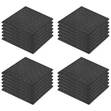 NNEVL Fall Protection Tiles 24 pcs Rubber 50x50x3 cm Black