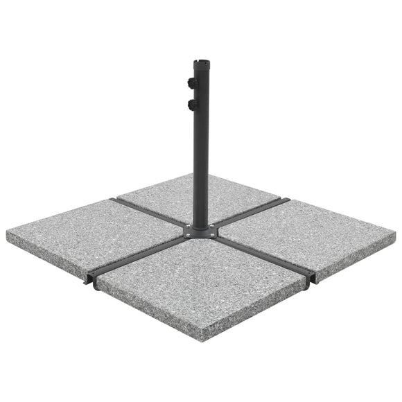 NNEVL Umbrella Weight Plates 4 pcs Grey Granite Square 100 kg