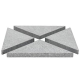 NNEVL Umbrella Weight Plates 4 pcs Grey Granite Triangular 60 kg
