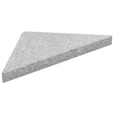 NNEVL Umbrella Weight Plates 4 pcs Grey Granite Triangular 60 kg
