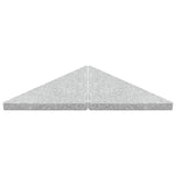 NNEVL Umbrella Weight Plates 4 pcs Grey Granite Triangular 60 kg