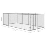 NNEVL Outdoor Dog Kennel 8x4x2 m